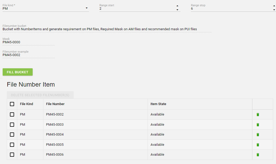 FillBucketFileNumberItems